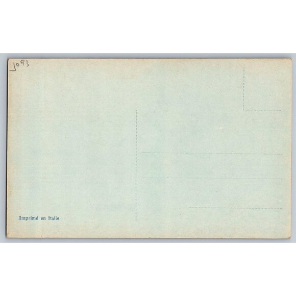 Vintage Italian Postcard By Dina Romantic Couple Kissing Sepia Tone #1618 - Picture 2 of 2